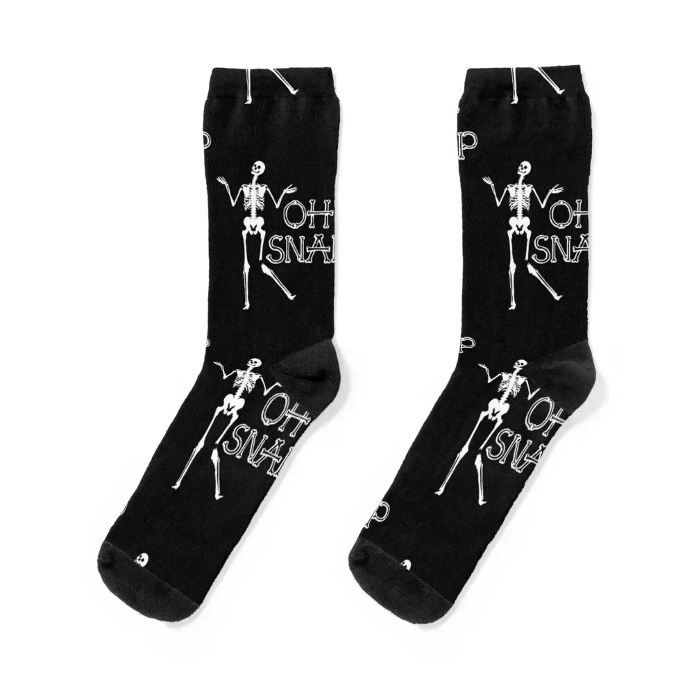 

Oh Snap Skeleton Horror Funny Socks tennis Novelties sheer Women Socks Men's