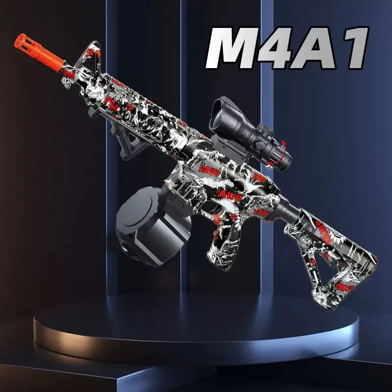 

M416 электрический бластерный пистолет, игрушка, автоматическая уличная многоразовая стрельба, спортивная игра, перезаряжаемая игрушка для родителей и детей, подарок на взаимодействие