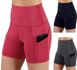 Summer classic Leggings Stretch slim Yoga shorts Running high-waisted hip lift tight shorts