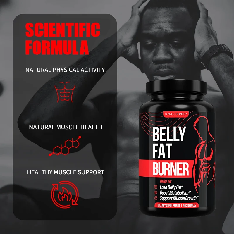 Men\'s Fat Burner - Belly Fat Burner with CLA - Unaltered Sports Dietary Supplement - 90 Capsules