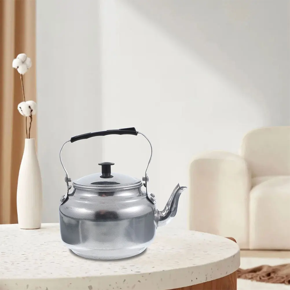 

Aluminum Alloy Tea Pot With Filter Stove Top Kettle Coffee Boiling Water Rustproof Ergonomic Handle Easy Clean Gift Kitchen