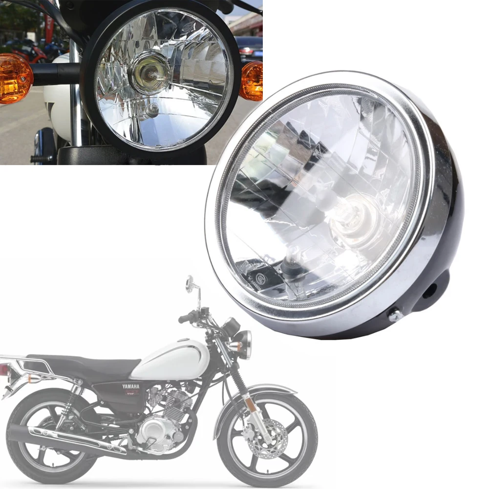 

Round Motorcycle Headlamp Headlight Halogen Front Light Lighting For YAMAHA JYM125-3F YB125SP YB125 YB 125 SP