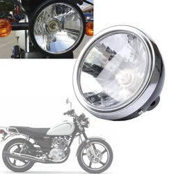 Round Motorcycle Headlamp Headlight Halogen Front Light Lighting For YAMAHA JYM125-3F YB125SP YB125 YB 125 SP