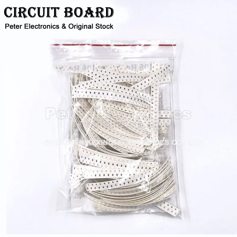 1500Pcs 1206 SMD Resistor Assorted Kit 1ohm-10M ohm 1% 60valuesX 25pcs Sample Bag