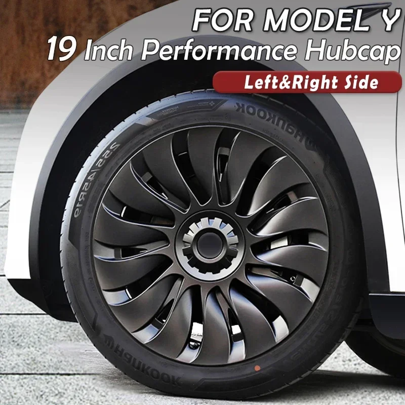 4PCS HubCap Performance Wheel Caps Automobile Replacemen Hub cap Full Rim Cover Accessories for Tesla Model Y 19 Inch 2018-2024