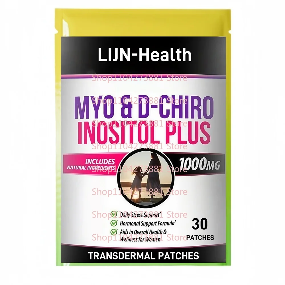 

30 пластырей Myo & D-Chiro Inositol Plus, трансплеевые пластыри для женщин, поддержка здоровья и менструального цикла яичников