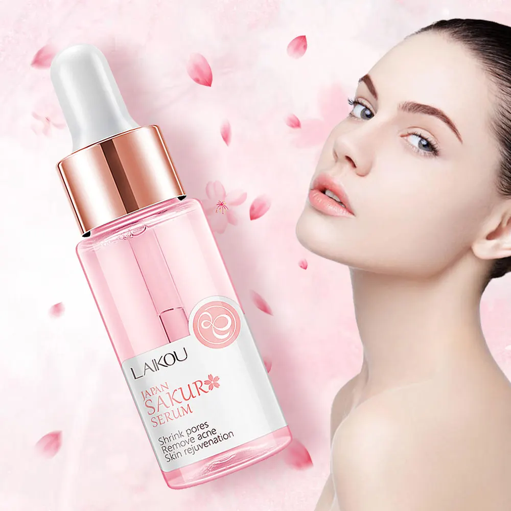 LAIKOU Sakura Serum  Facial Essence With Cherry Blossom Extract Facial Essence For Facial Firming Moisturizer Hydrating