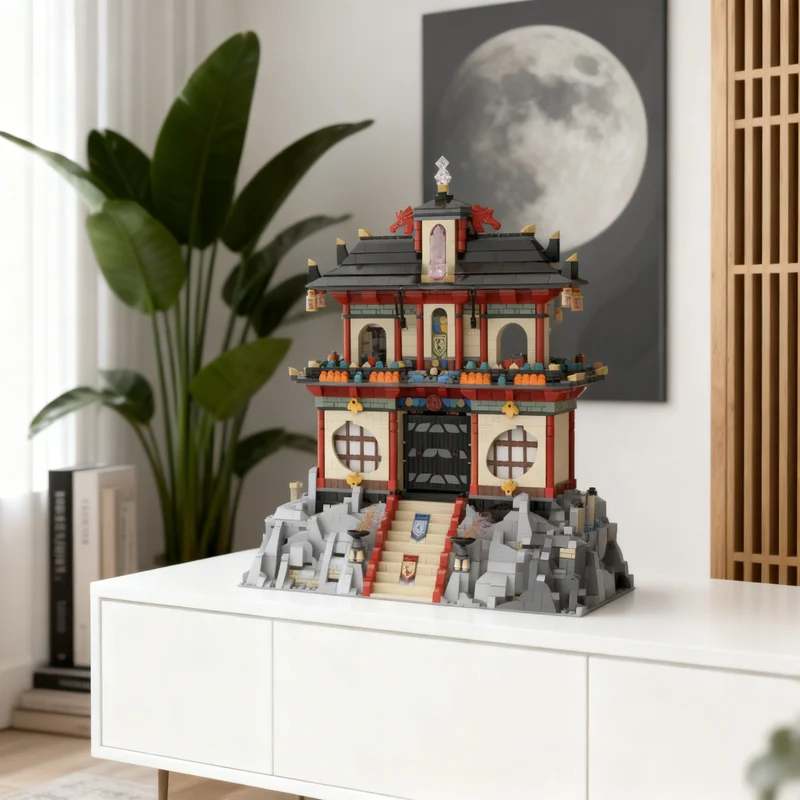 

3854pcs MOC Dragon Fortress Adventurers Orient Expedition Model Building Blocks Architecture Christmas Gifts Toy Idea Education