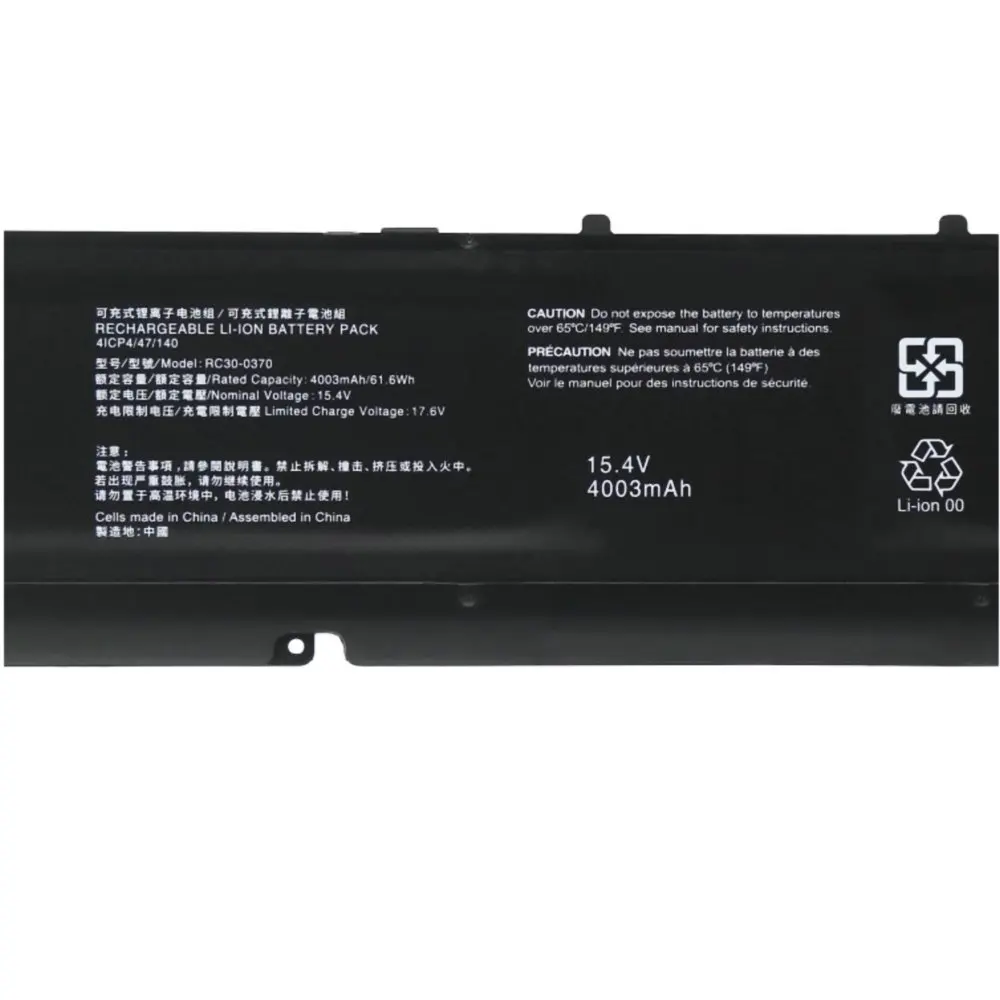 New RC30-0370 RZ09-0370 Laptop Battery For Razer Blade 14 2021 2022 RZ09-0368 RZ09-0427 RZ09-0370AE23 RZ09-0370BEA3-R3U1