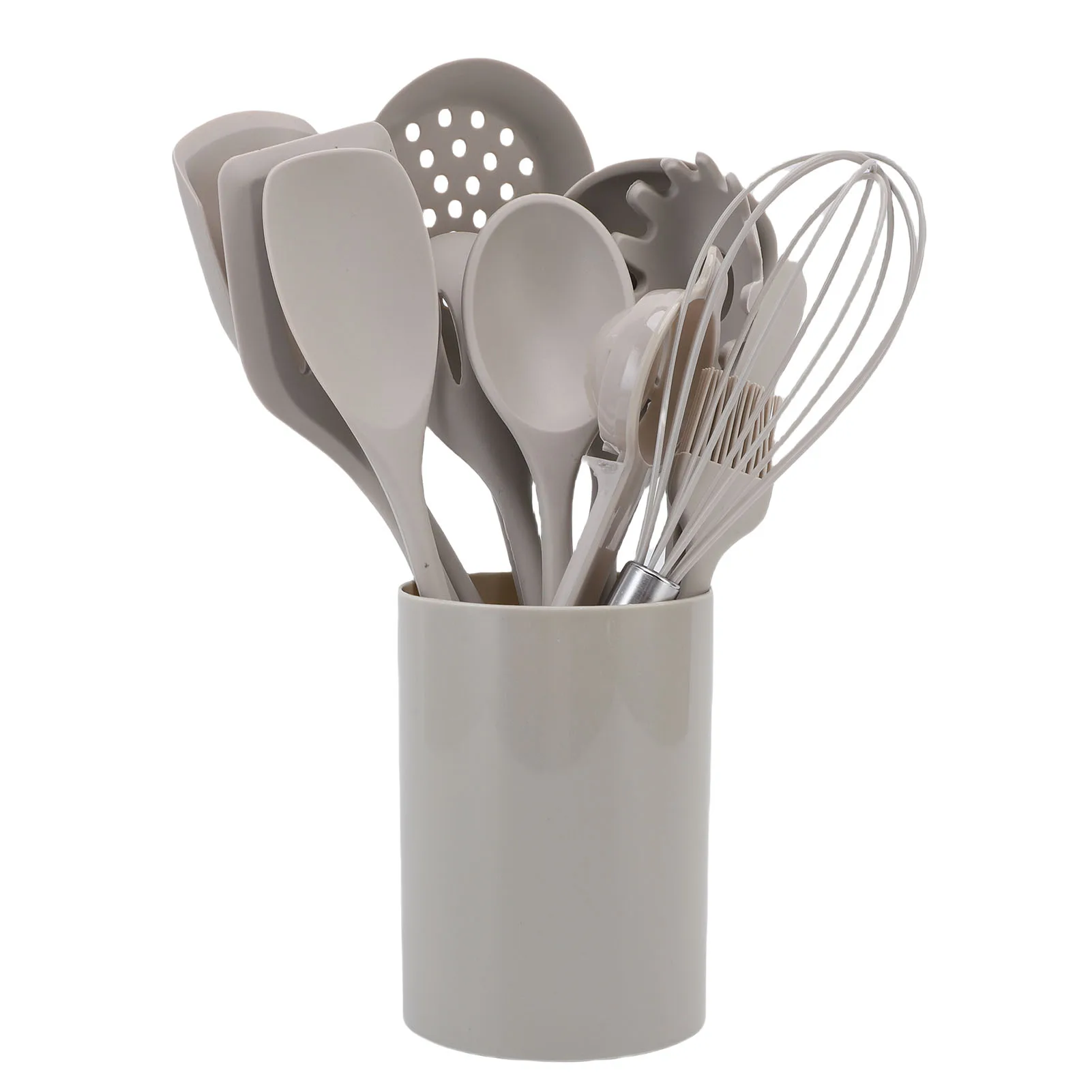 

Набор кухонных лопаток, безопасный, против ожогов, легкая чистка, набор кухонной утвари, антипригарный, термостойкий силикон с держателем для приготовления пищи