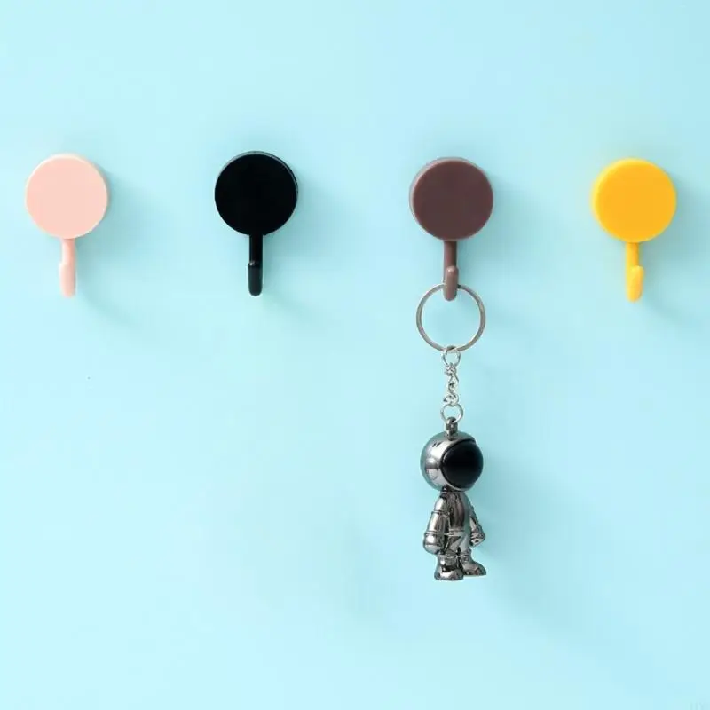 Adhesive Decorative Wall Hook Damage Frees Installation Strong Hold Bathroom Kitchen Use ABS Plastic Waterproof Hanger  - Image 2