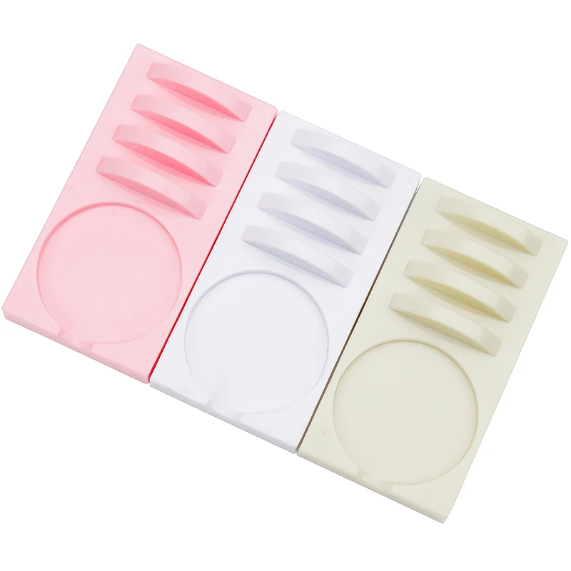 Eyelash Extension Tool Individual Glue Pallet Grafting False Lashes Jade Plate Pad  Adhesive Glue Stand Holde Makeup Tools