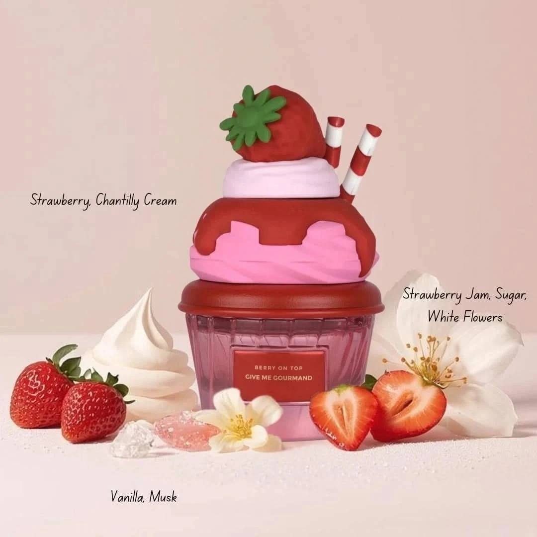 Berry On Top + Mallow Maddnes + Vanilla Freak 3-Piece Women's Perfume Gift Set | Strawberry, Marshmallow, Cupcake Vanilla view 4