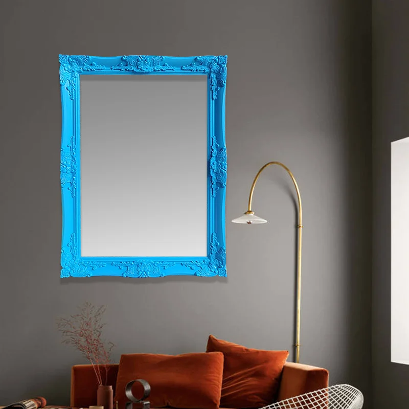 European Style Colorful Cosmetic Mirror Frame, Retro Decorative Mirror Frame,Fluorescent Dressing Mirror Frame