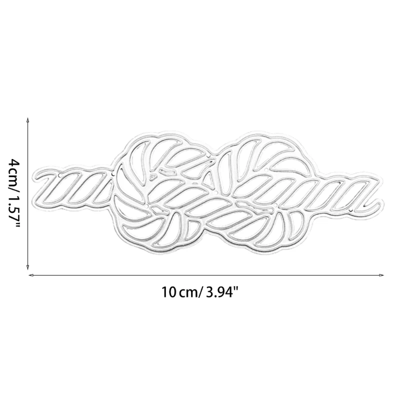 Novedad-troqueles Metal cuerda, troqueles corte nudo DIY, molde en relieve, decoración