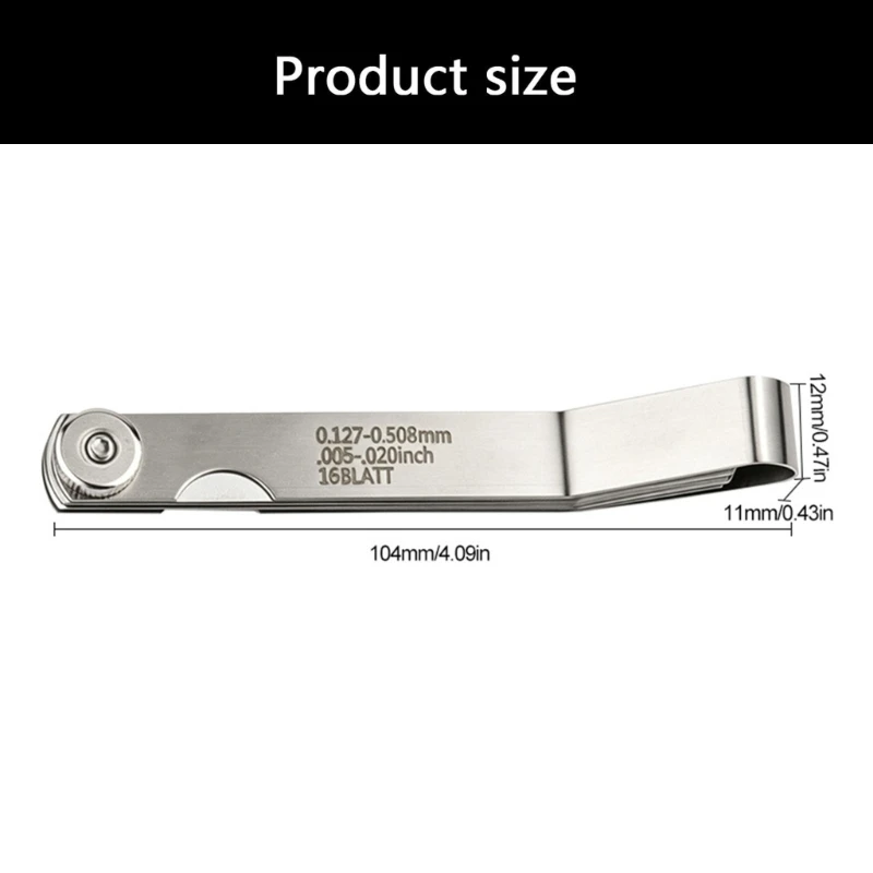 High Precisions Stainless Steel Feeler Gauge For Gaps Measurement Multipurpose