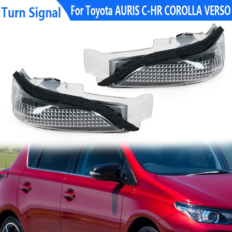 Luz LED intermitente para espejo retrovisor Toyota AURIS C-HR COROLLA VERSO, intermitente, repetidor con bombilla, 81741-02040