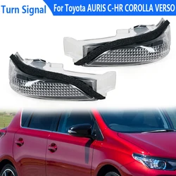 For Toyota AURIS C-HR COROLLA VERSO Rearview Mirror Turn Signal Light LED Indicator Blinker Repeater 81741-02040 With Bulb