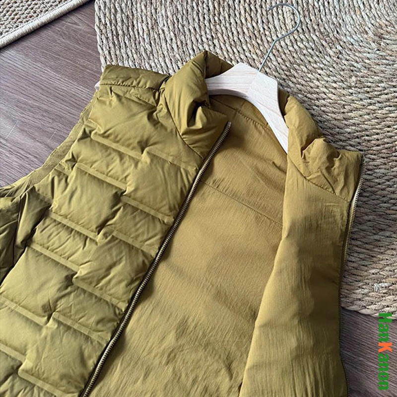 Nova chegada colete reversível de cor pura |   Gilet unissex casual versátil que você pode usar um colete quente em ambos os lados.