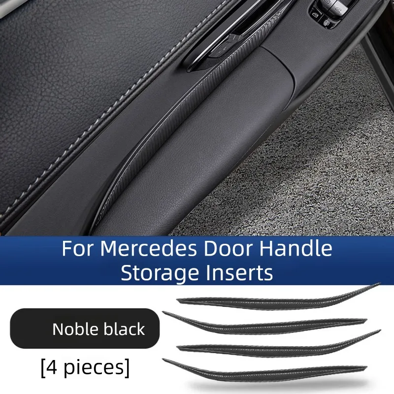 

For Mercedes S-Class S400/S450, Silicone Door Handle Storage Pads & Pull Groove Protector, Interior Accessories