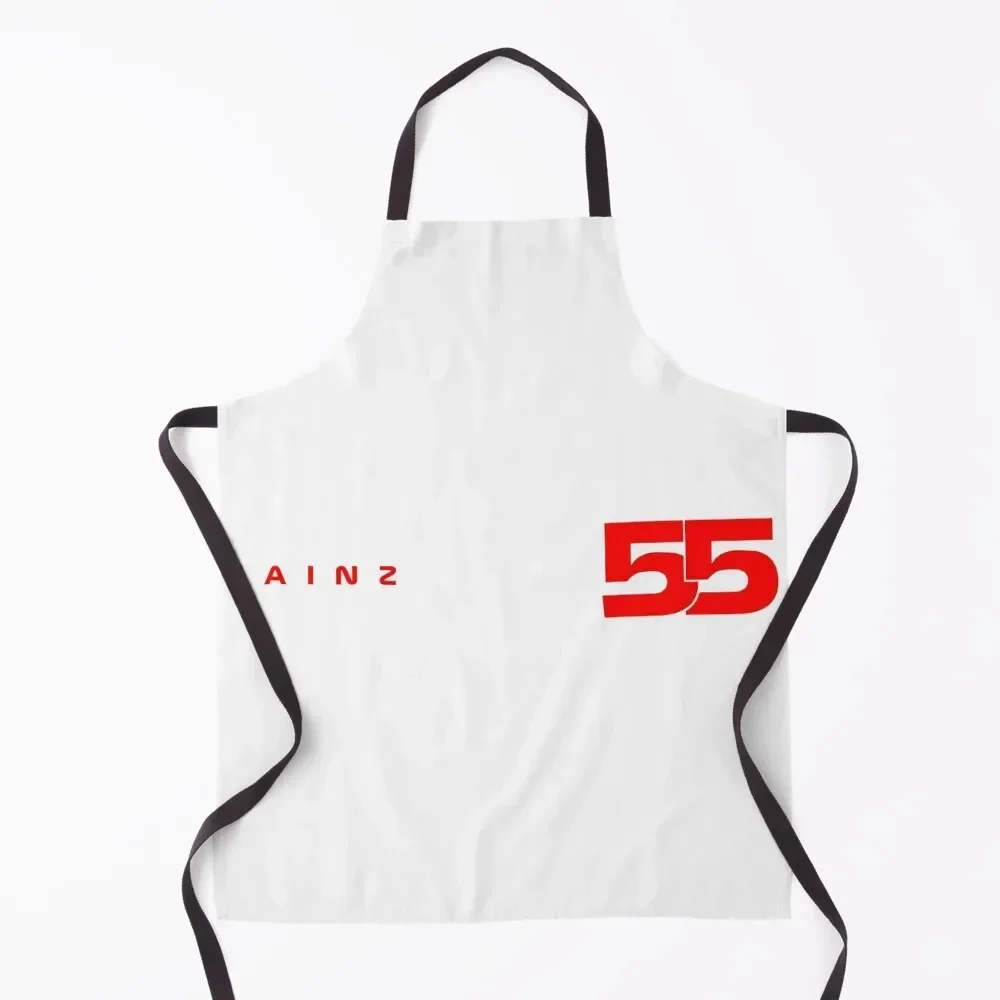 

Carlos Sainz 55 Modern Apron Children'S Woman Work Costume Waiter Manicurists Apron