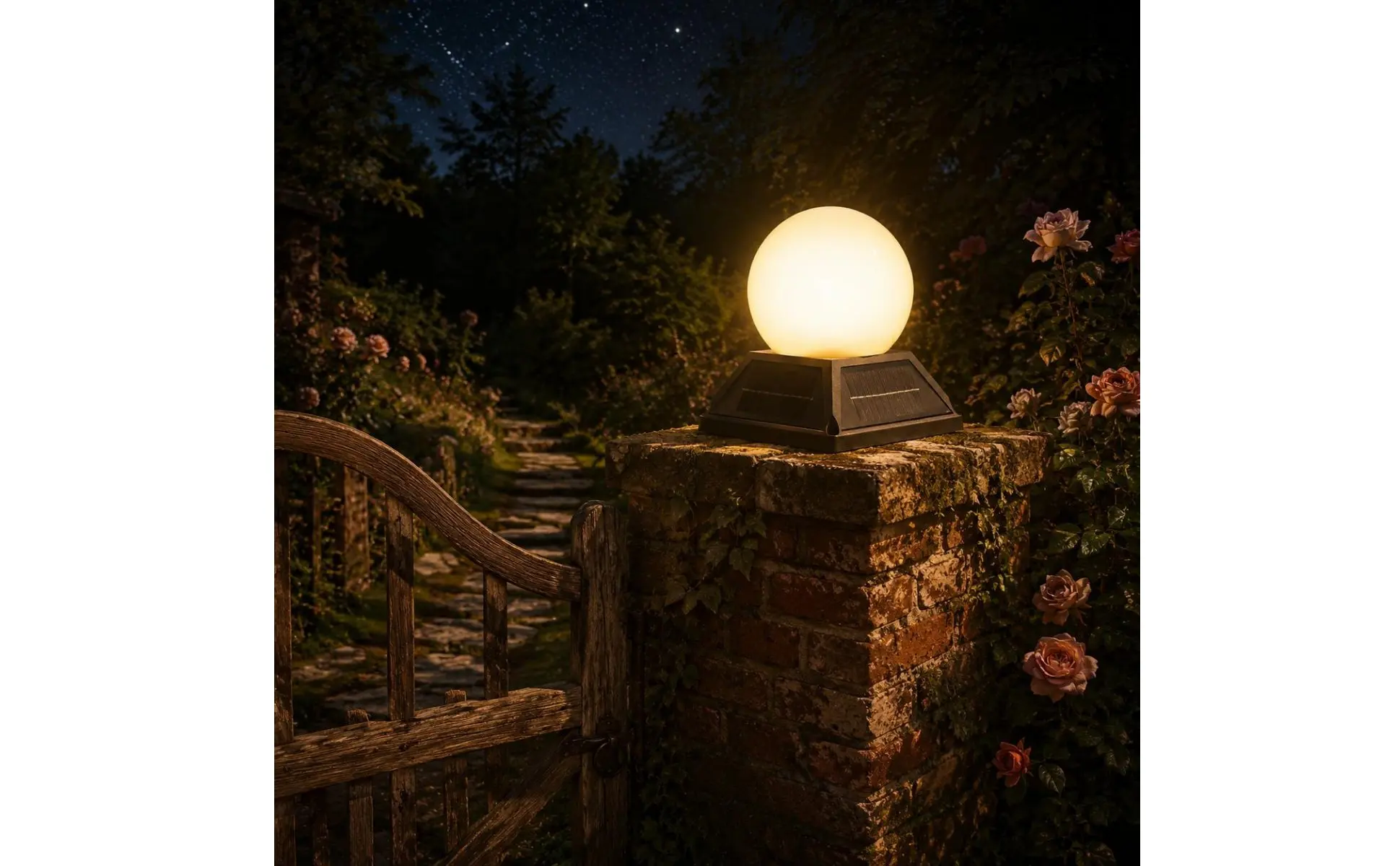 Solar Post Cap Light Wireless Controller Control Solar Pillar Light Post Cap Lamp Weather Resistant Outdoor Globe Lamp Solar Post Cap Light Wireless Controller Control Solar Pillar Light Post Cap Lamp Weather Resistant Outdoor Globe Lamp