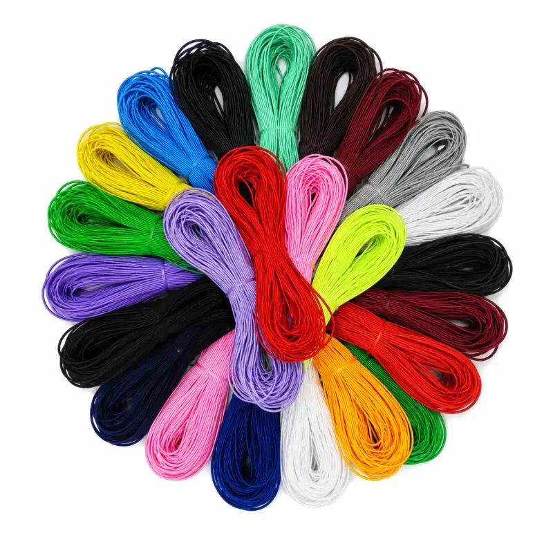 1~10 Rollen 1,0 mm Gummiband, elastischer Faden, DIY-Handarbeit, elastischer Faden zum Basteln von Armbändern und Halsketten – Detail 3