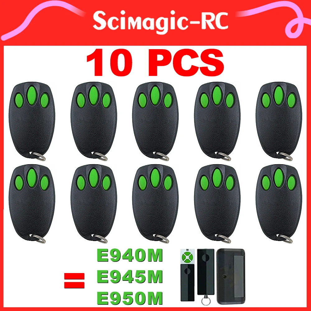 

10 Pieces Garage Remote Control For Merlin+ 2.0 E945 E945M E950M E943M 433MHz Gate Door Opener Keychain