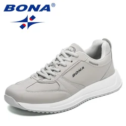 BONA 2023 New Designers Non-slip Outdoor Footwear Walking Shoes Trend Casual Shoes Men Breathable Leisure Popular Sneakers Man