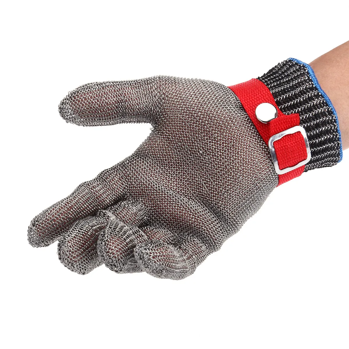 1Pcs Anti Cut Proof Stab Resistant Safety Gloves Stainless Steel Wire Metal Mesh Level 5 Protection for Kitchen Butchering Tasks