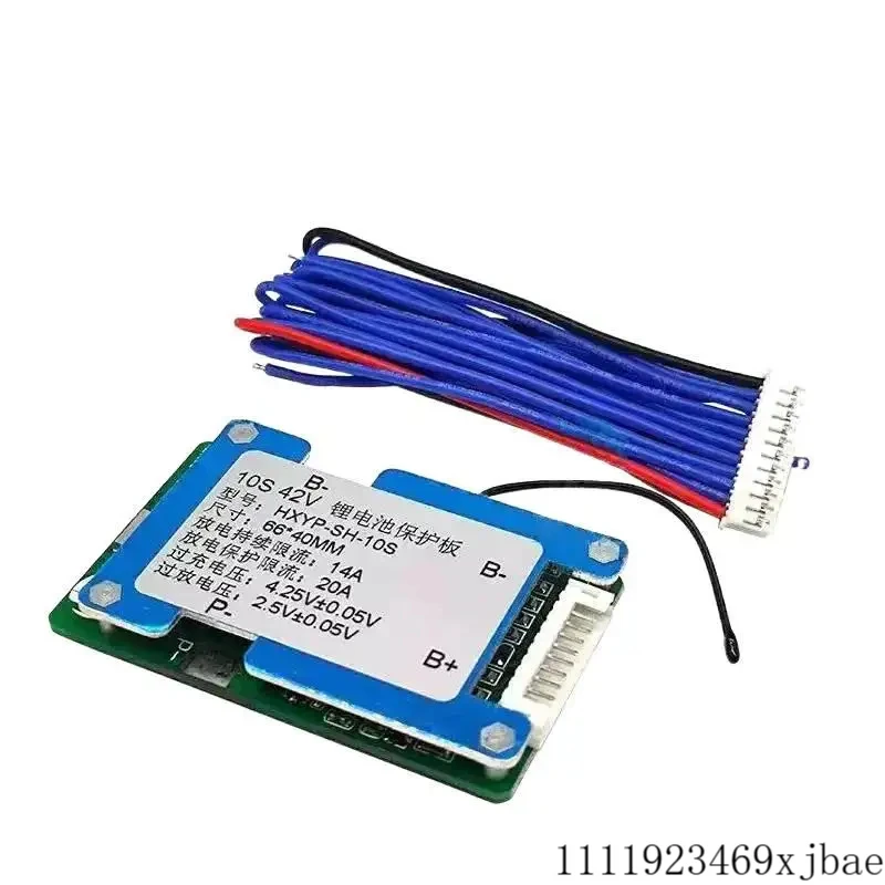 10S 42V 14A BMS Protection Board With Balance Temperature Control For 18650 3.7V Li-ion Lithium Battery Packs