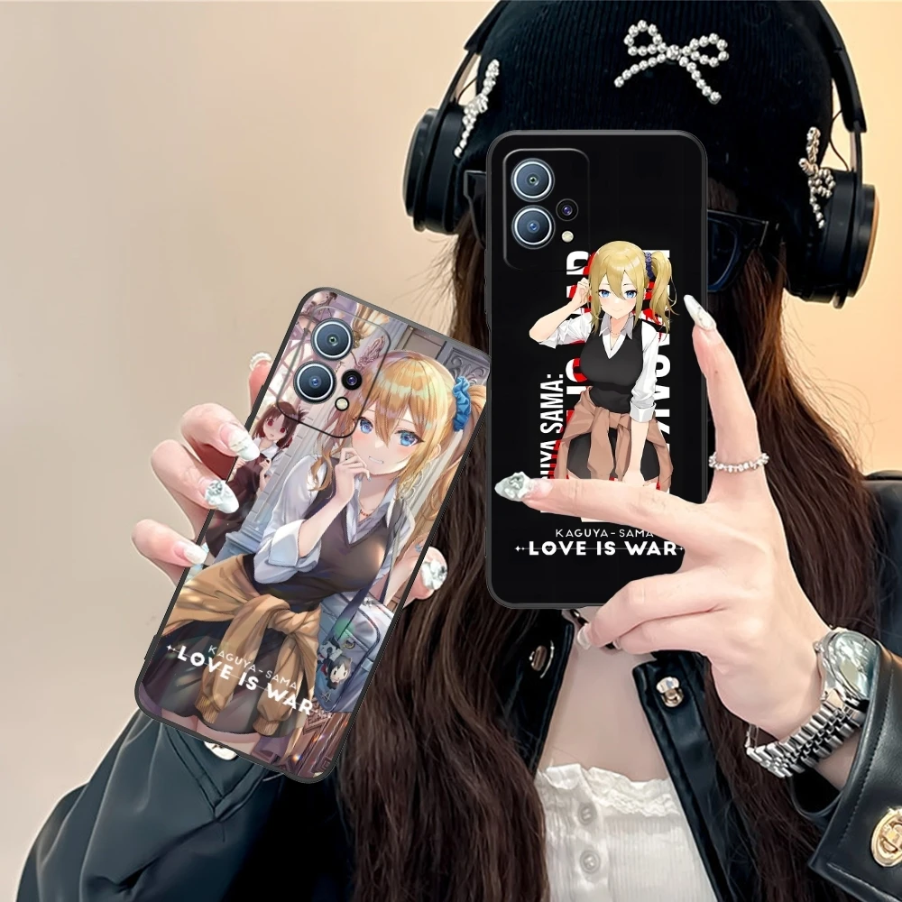 Kaguya Sama Hayasaka Mobile Phone Case for Huawei P60 P50 P40 P30 P20 P10 P9 P8 Pro Lite Plus Black Soft Phone Cover Shell