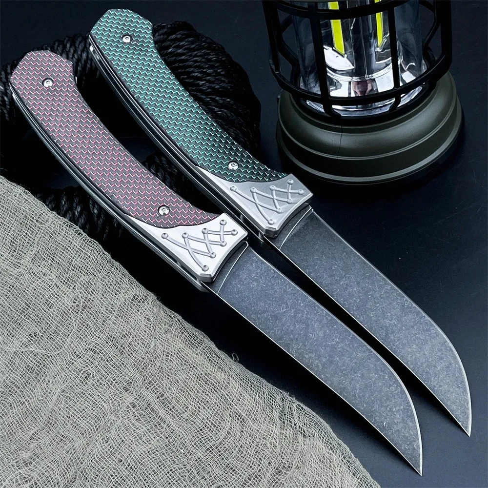 

Высококачественный тактический складной нож с лезвием D2 и ручкой из углеродного волокна, инструмент для рыбалки, охоты, кемпинга, путешествий и пешего туризма