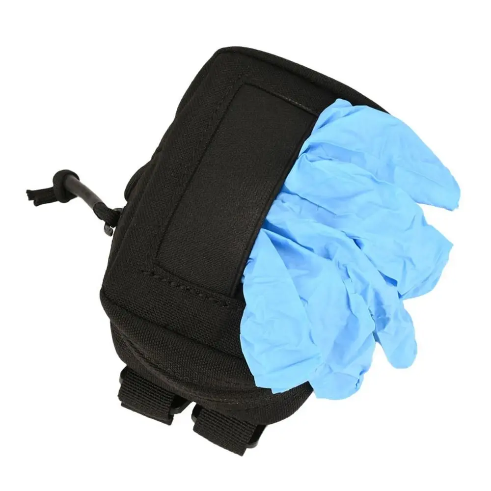 Tough Nylon Duty Belt Gloves Pouch Multifunctional Storage Portable Molle Accessory Pouch Solid Color Outdoor Hunting Bag Coin