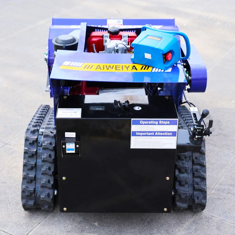 Customized Intelligent Remote-Controlled Self-Propelled flailMower Crawler-Type Farm All-terrain Grass Cutting Machine Industria