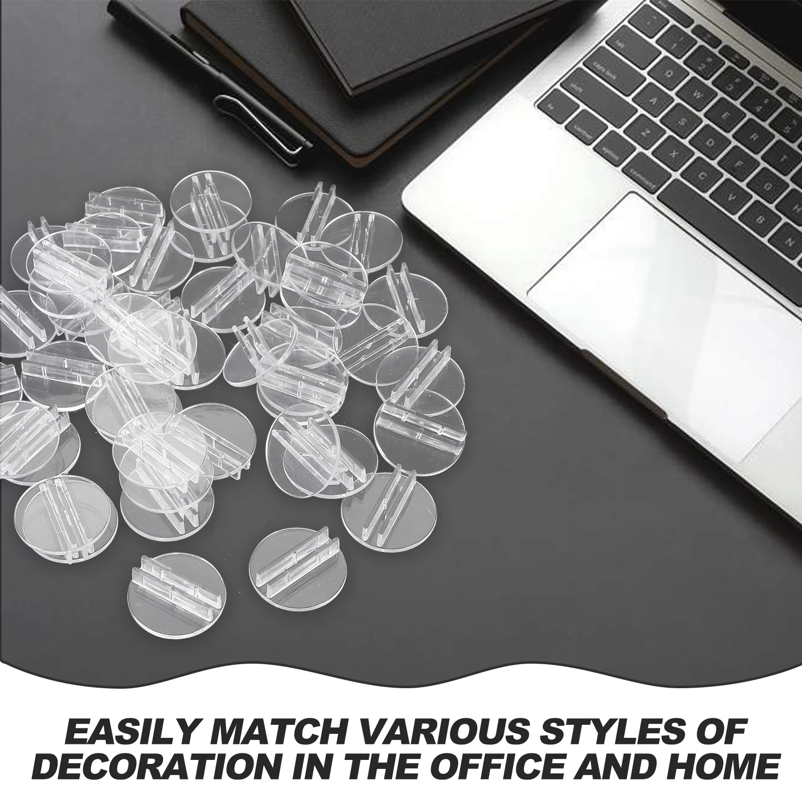 

100 Pcs Card Clip Board Game Accessories Table Holders Business Accessory Plastic for Playing Trading Cards