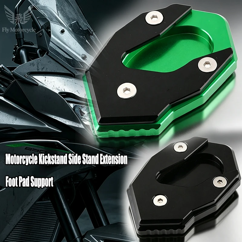 

For Kawasaki Versys 300 1000 X300 X250 Versys300 Versys1000 Moto Kickstand Extension Side Sdand Sidestand Enlarge Pad