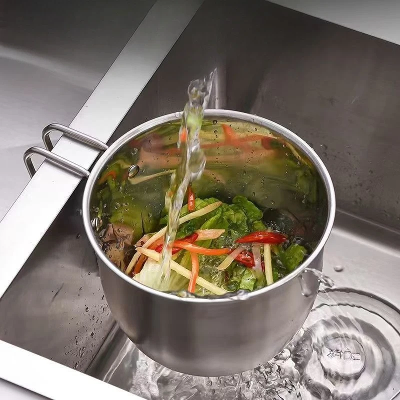 

LMM stainless steel hanging drain basket sink garbage filter rack