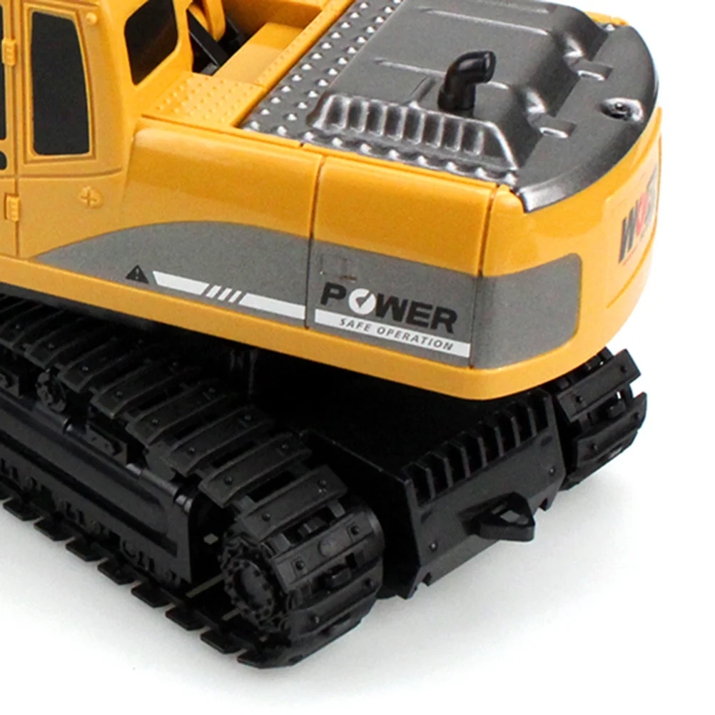 1:24 5 Channels Wireless Electric Excavator Construction Tractor Excavator Toy Transmitter (Plastic)