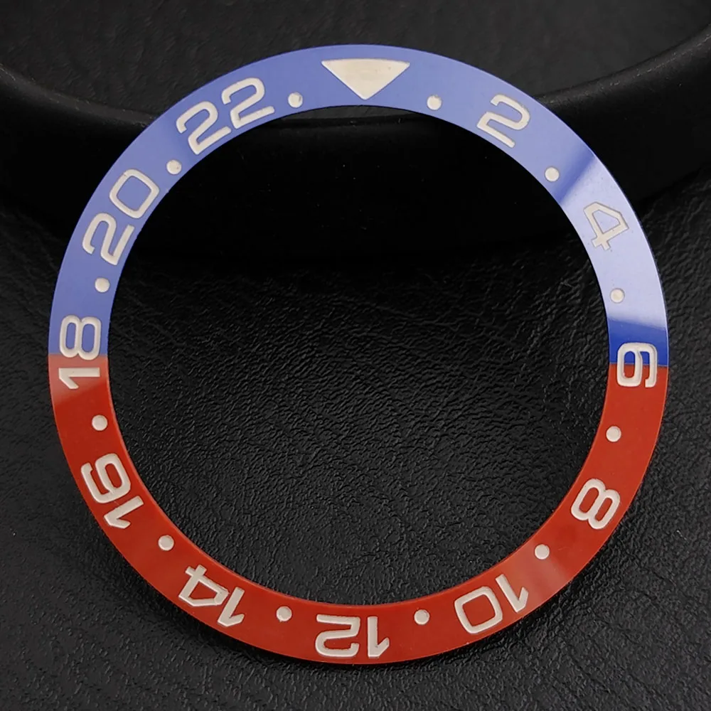 GMT ベゼル 38mm セラミックベゼル GMT ダイビングベゼル 40mm メンズ腕時計交換用セラミック/アルミニウムベゼルインサートに適合