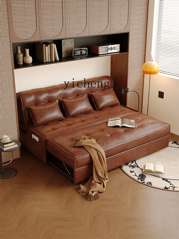 ZF Sofa Bed Foldable Dual-Purpose Small Apartment Living Room Study Multi-Functional Sofa Bed New