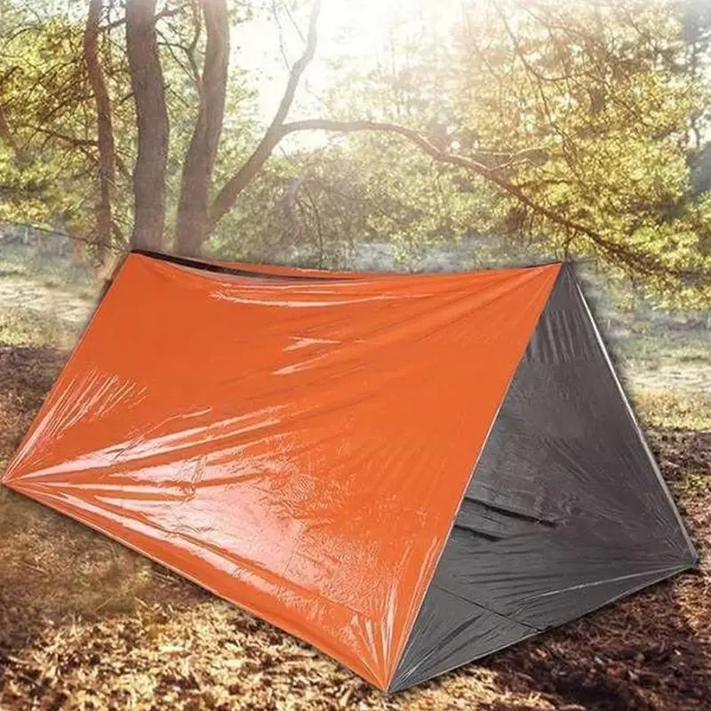 Tenda penampungan kelangsungan hidup ringan Tornado Shelter luar ruangan berkemah bepergian tenda portabel terpal perlindungan semua cuaca