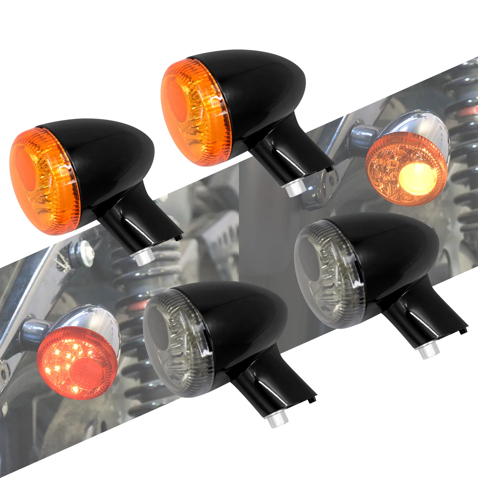 

Motorcycle Rear Turn Signal LED Indicator Lamp Aluminum Brake Running Light For Harley Sportster XL883 XL1200 72 Iron 1992-2022