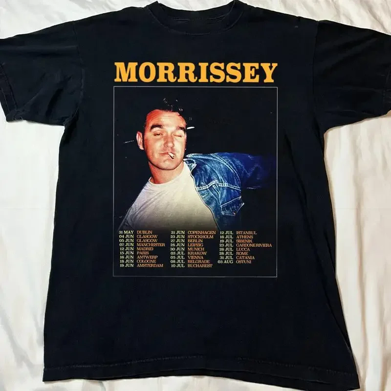NEW Morrissey Black Cotton All size S 5XL For Fans  T shirt HRB279