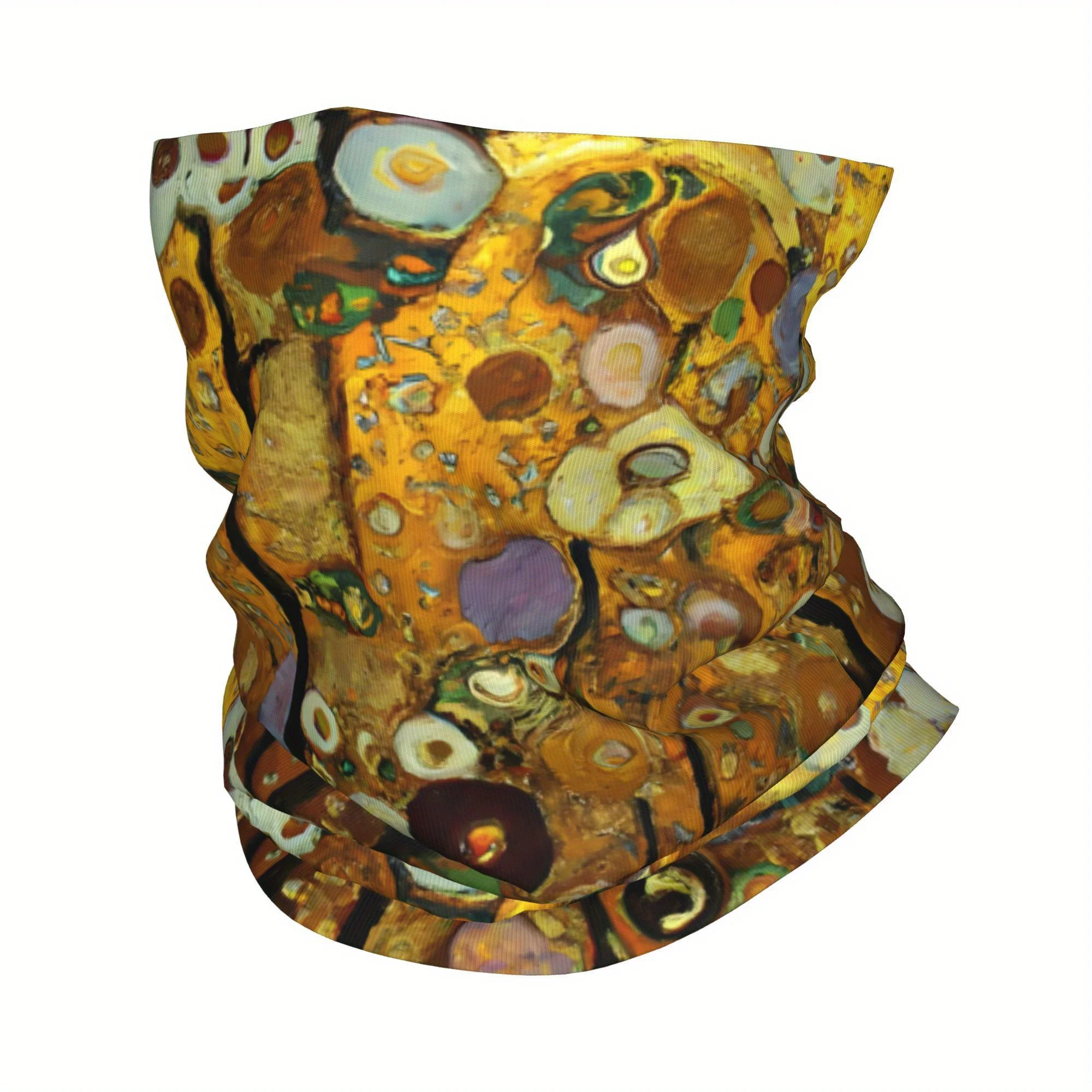 Gustav Klimt Oil Artwork Headband Neck Cycling Tube Scarf Bandana Gaiter Suitable for All Seasons Unisex