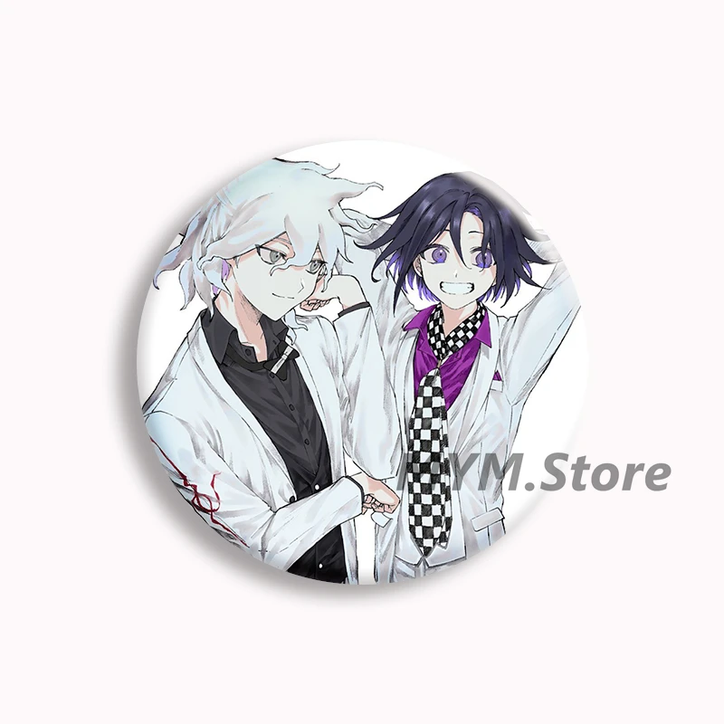 Nagito Komaeda أنيمي لينة زر دبوس كوماهينا كاموكوما دانغانرونا 3 دبابيس شارة حقيبة ديكور مجوهرات المشجعين ألعاب جمع الهدايا