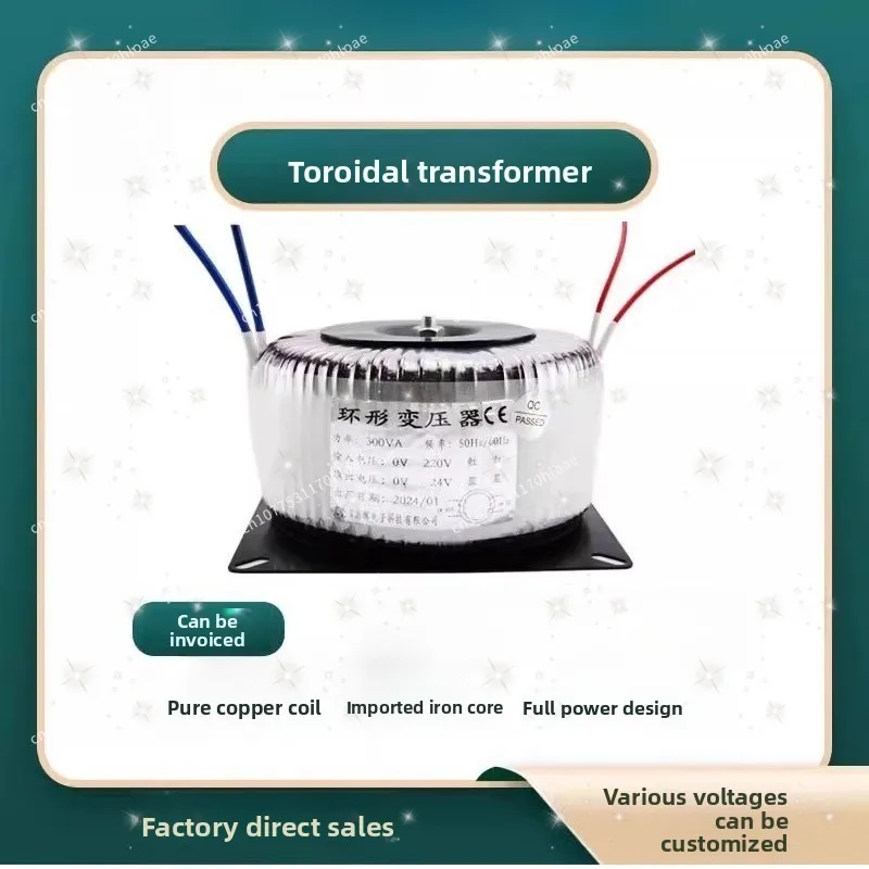 Toroidal Transformer Stepper Motor Drive Power Supply 220V to 24V 36V 48V 50V 60V 70V Pure Copper Transformer