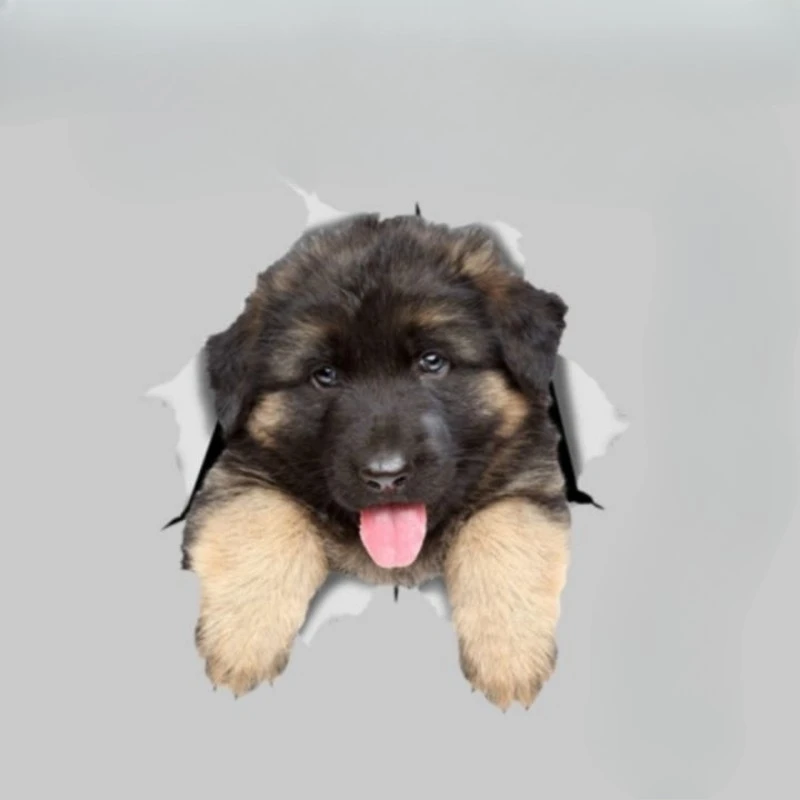 

Новые автомобильные наклейки и наклейки «сделай сам», наклейки на шлем для ноутбука, 3d креативные наклейки с милой собакой, 15 см, ПВХ KK