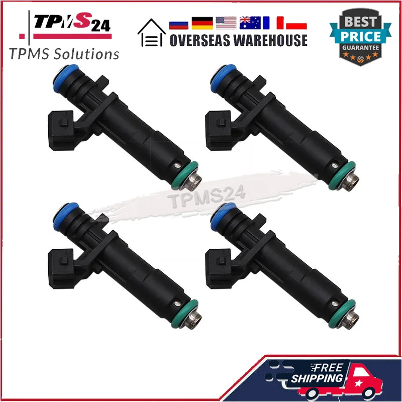 Injetor de combustível para Chevrolet Spark 2011-2015, 1.2L, 25186566 25194429 96800843, 4 pcs