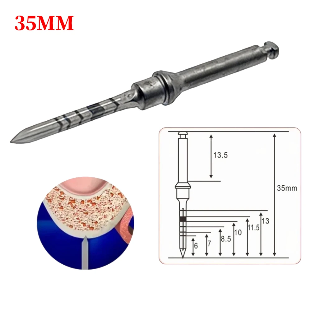 3.5mm Dental Implant Surgical Guide Drill Dental Pilot Burs for Accurate Implant Site Preparation